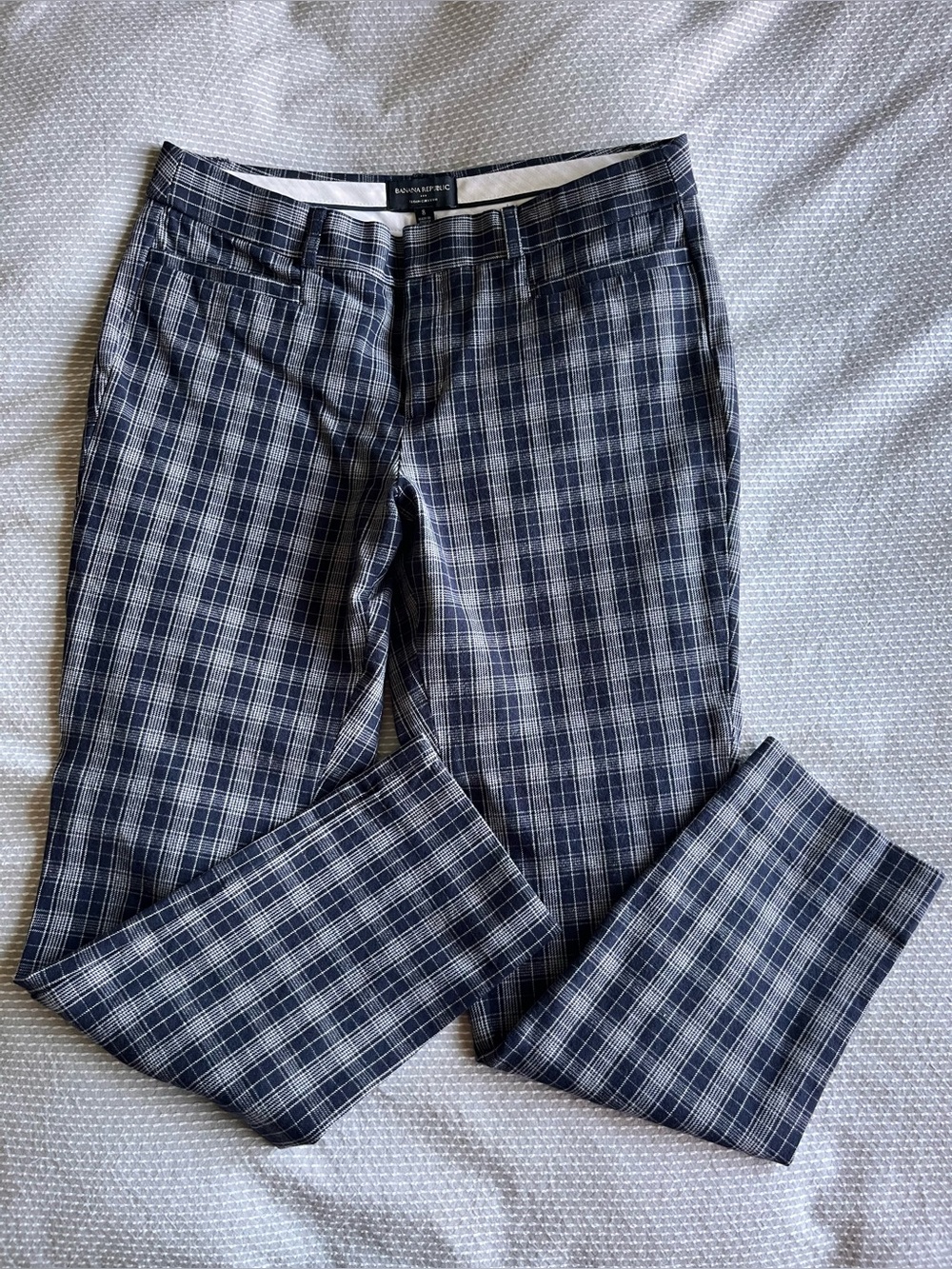 Banana Republic Plaid Sloan Curvy Fit Pant